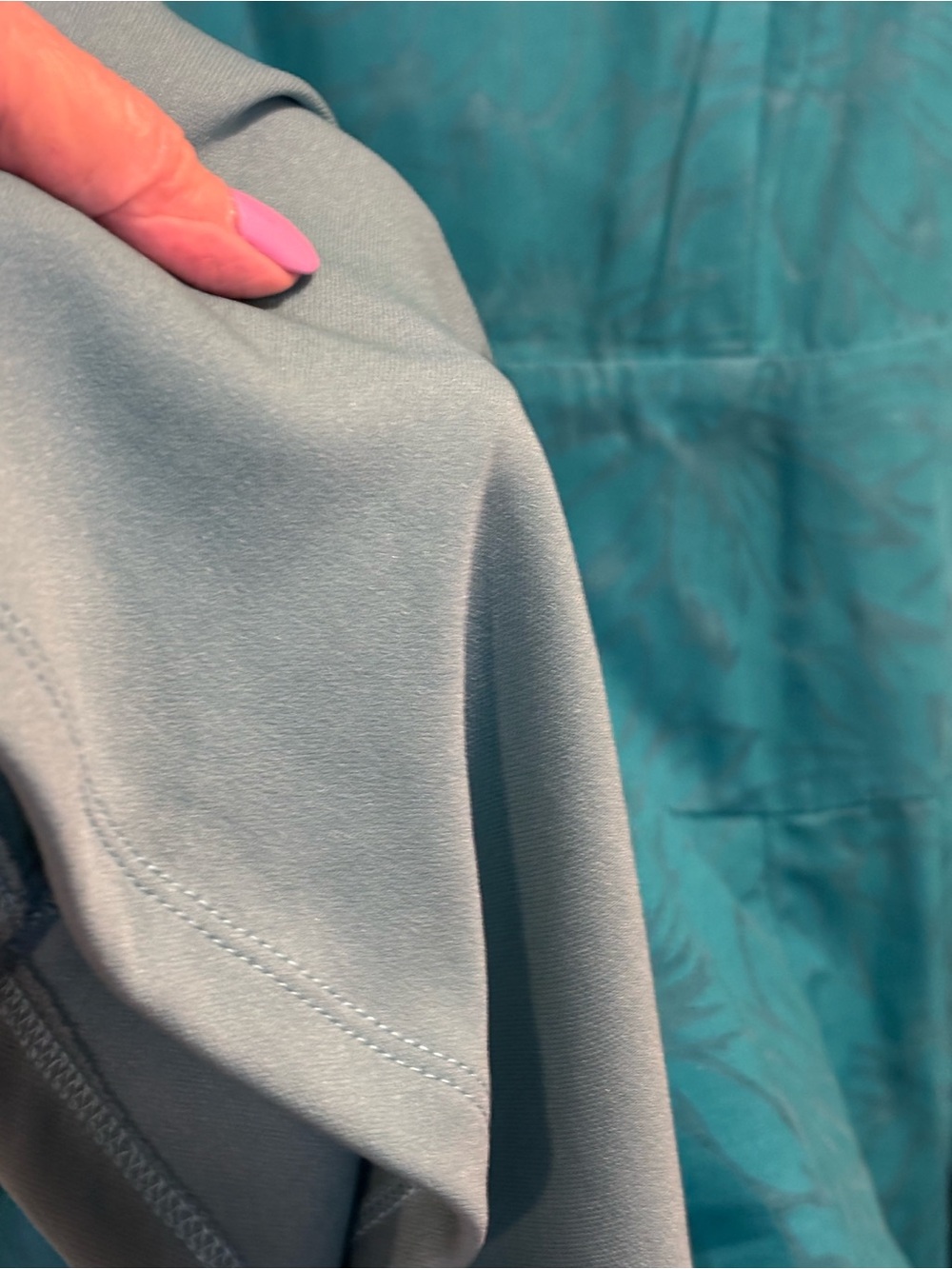 Vintage NEVER WORN Rabbit Rabbit Rabbit by Nordstrom Teal Square-Neck Dress - Picture 10 of 13